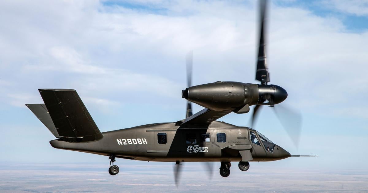 Bell V-280 Valor Tiltrotor Reaches 280 Knots | Aviation