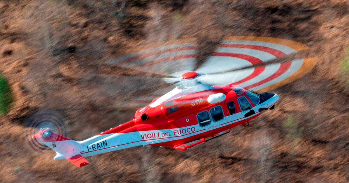 Leonardo Delivers First Italian Fire Corps AW139s | Aviation