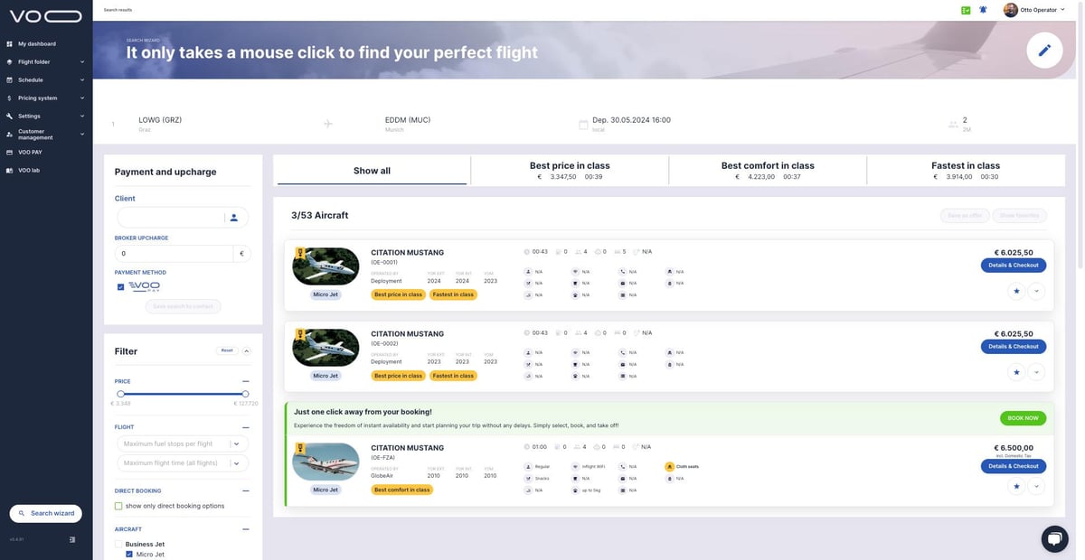 VOO Launches Instant Booking Capability with Launch Customer GlobeAir ...