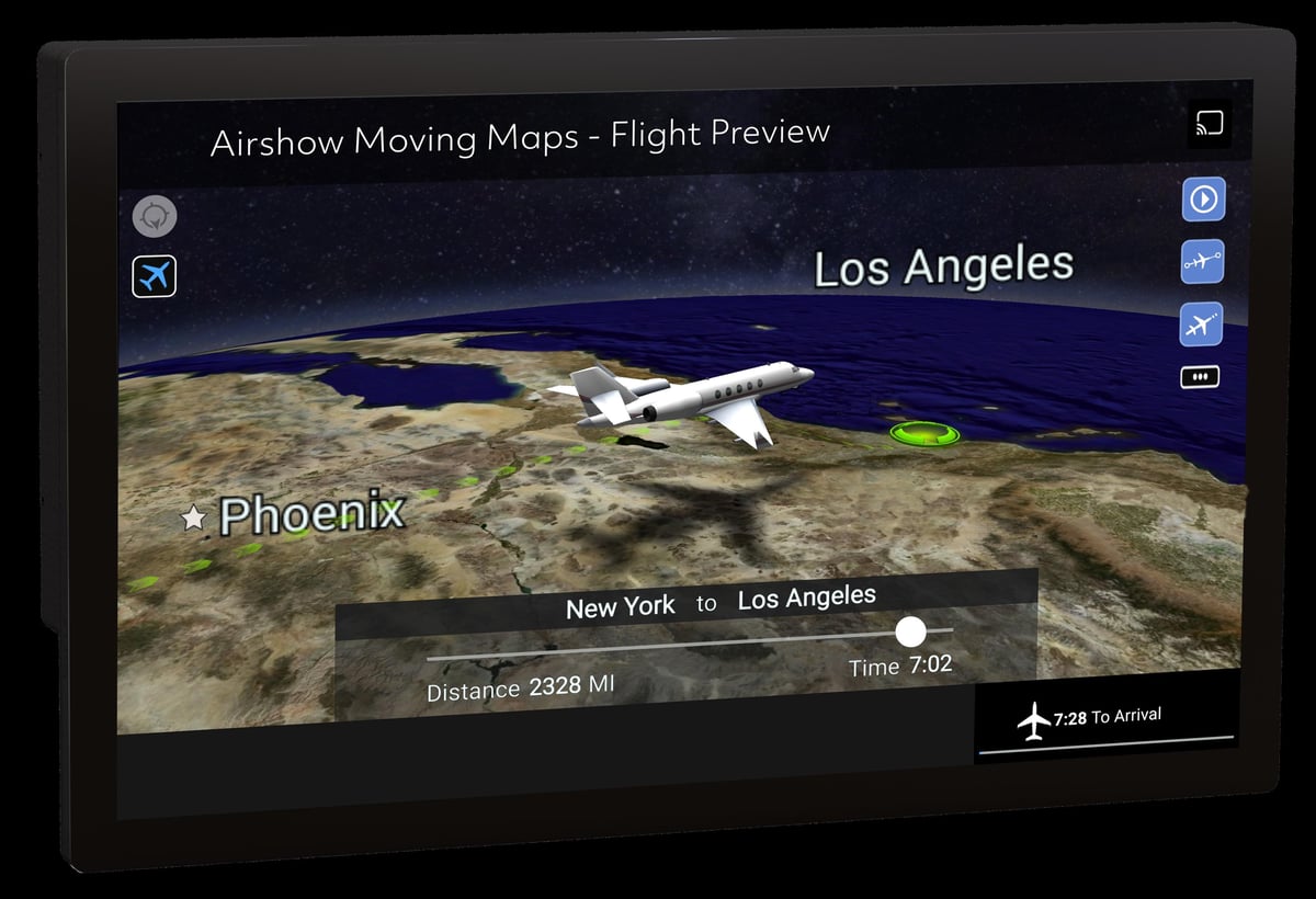 Collins Venue Smart Monitors Come with Built-in Airshow HD In-flight ...