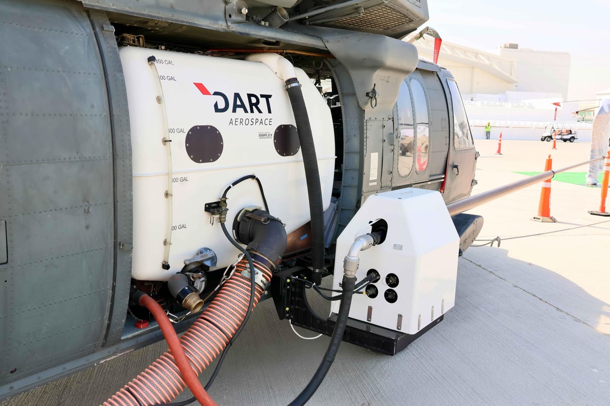 SkyCannon-equipped Sikorsky Black Hawk Tackles High-rise Blazes