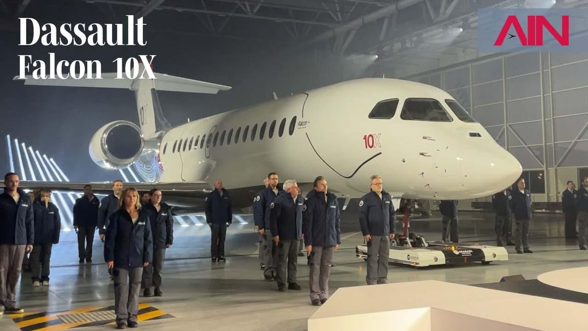 Dassault’s New Falcon 10X Business Jet Takes Its Debut Bow in Bordeaux ...