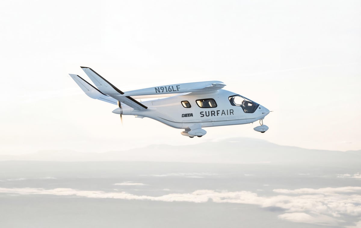 Surf Air Orders Beta's Electric Alia Aircraft For Hawaii Routes