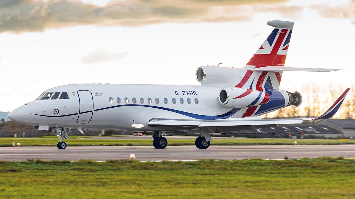 GPS Signals Jammed on Royal Air Force Falcon 900LX Flight
