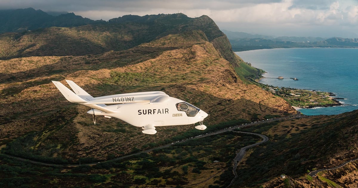 Beta and Surf Air Launch Electric Flight Trials in Hawaii