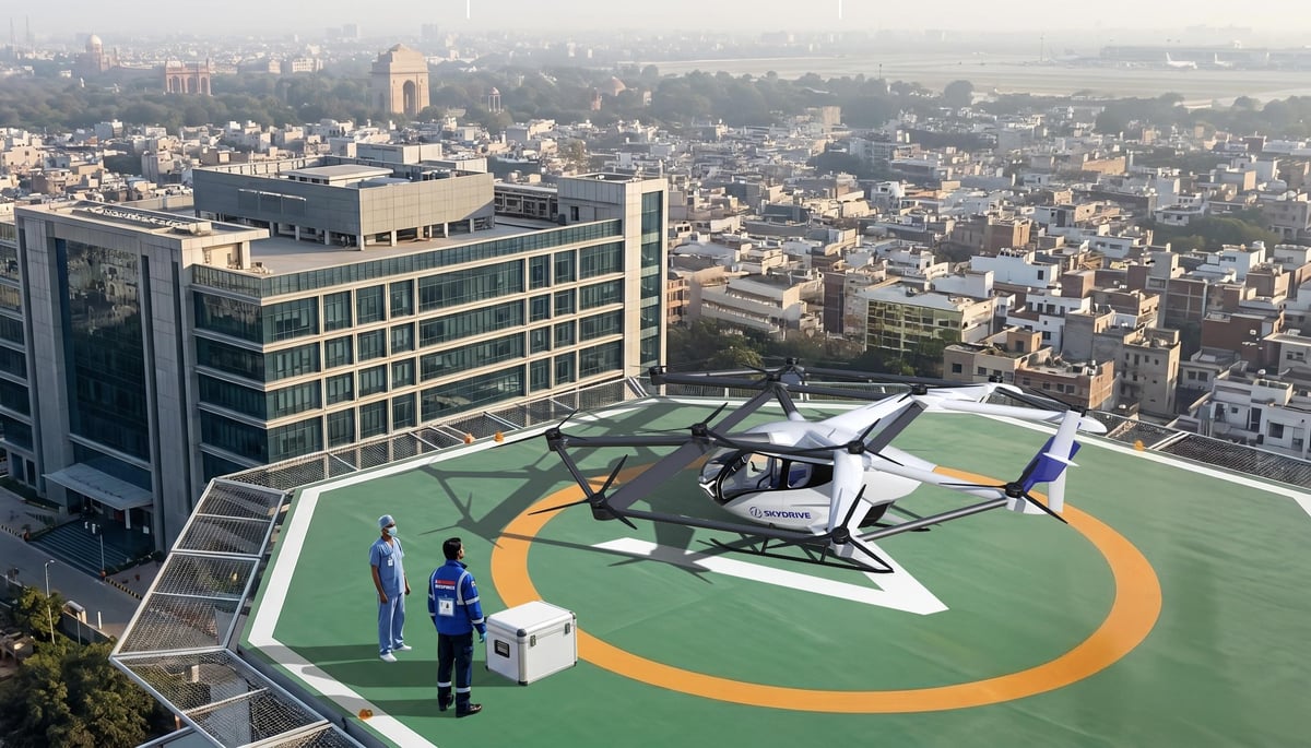 Air India Backs SkyDrive Emergency Medical eVTOL Plans
