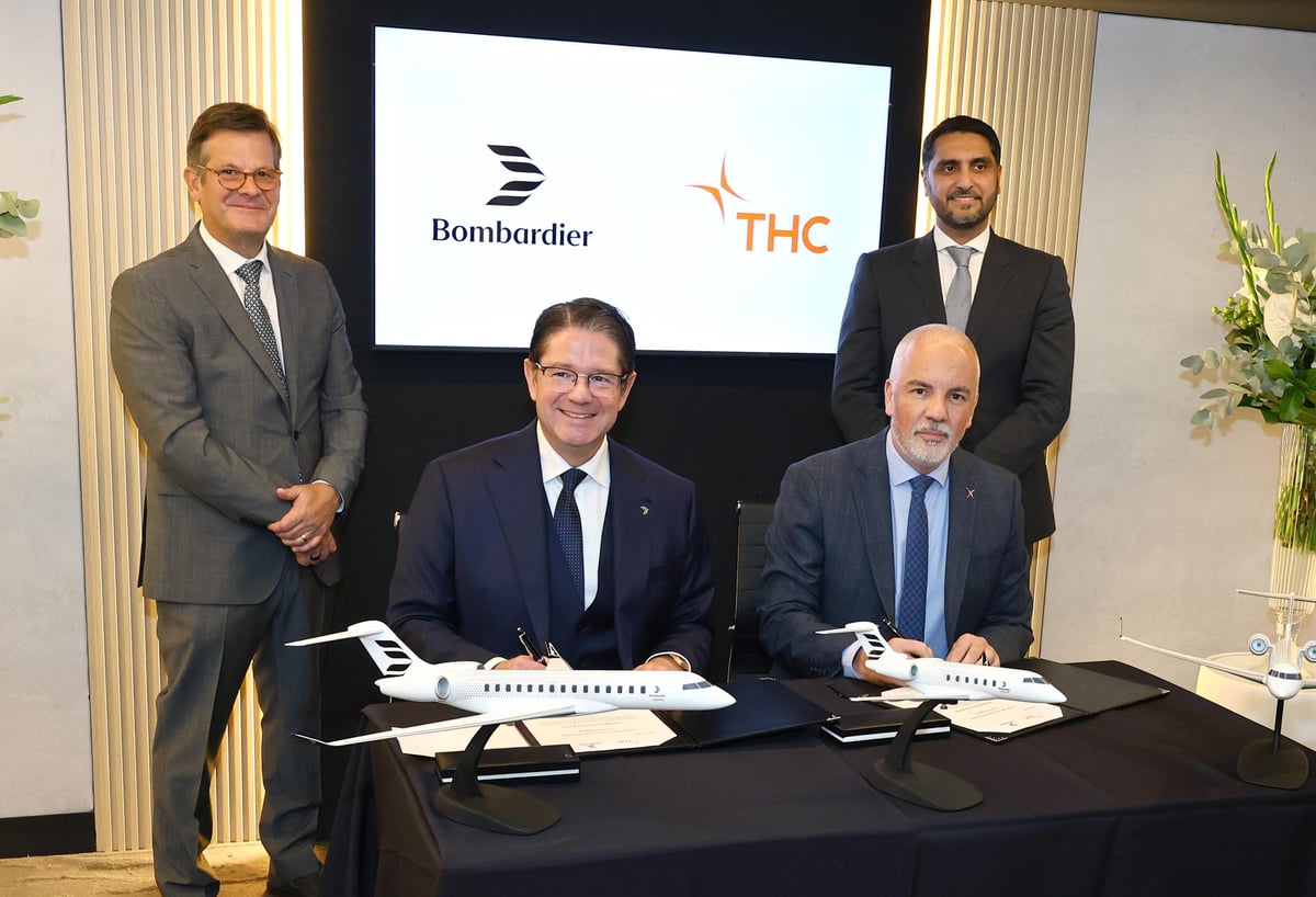 Saudi Arabia’s THC Inks $2.9B Deal for Bombardier Jets