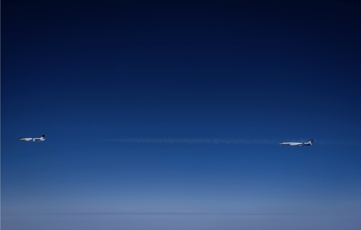 Gulfstream SAF Testing Shows Contrail Emission Cuts