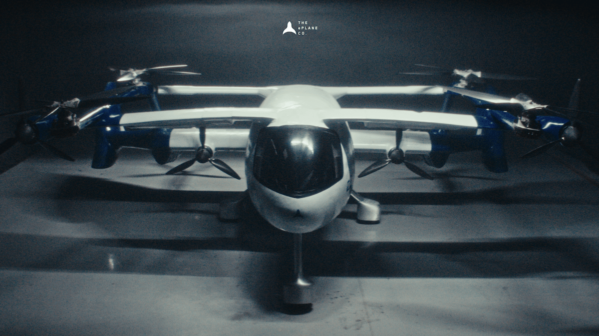 ePlane Unveils Full-scale e200X eVTOL Prototype