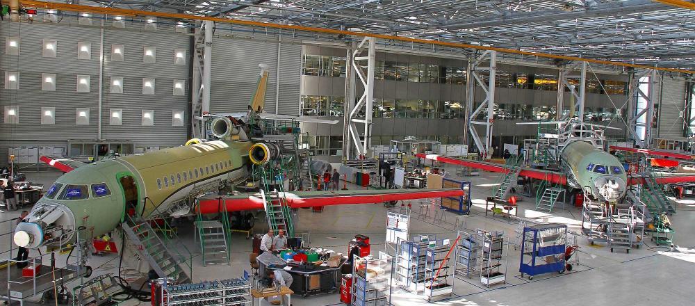 Dassault Falcon Manufacturing Halted by Forest Fires