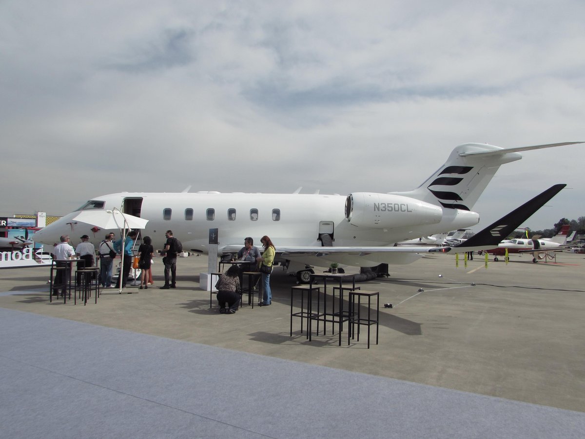 Challenger 3500 Stops at LABACE on Latin American Tour