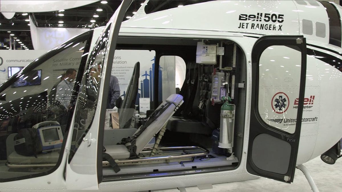 New Kit Takes Bell’s 505 Jet Ranger X into Emergency Medical Service ...