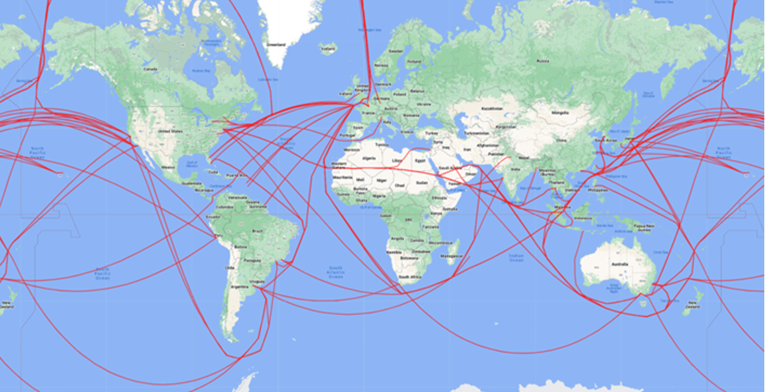 Destinus has started plotting possible long-haul routes for its hypersonic airliner, factoring in current regulations that prohibit supersonic flights over populated areas.