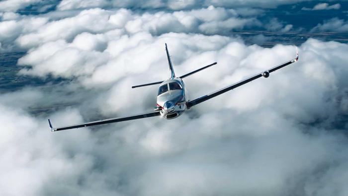 Daher TBM 960 in flight