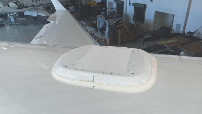 Thornton Aviation Starlink satcom installation on Gulfstream G650