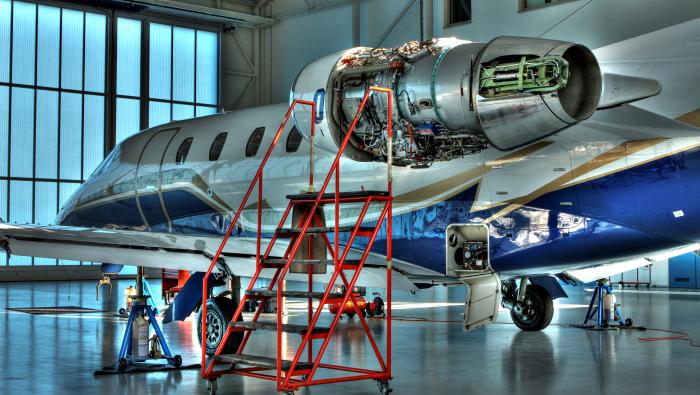 business jet engine maintenance
