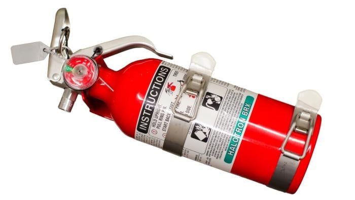 Halotron fire extinguisher