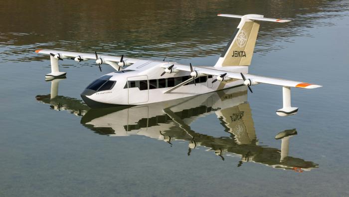 Jekta sub-scale mode of amphibious aircraft