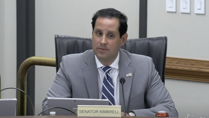  Senator Josh Kimbrell listens to testimony during the Dec 11 hearing