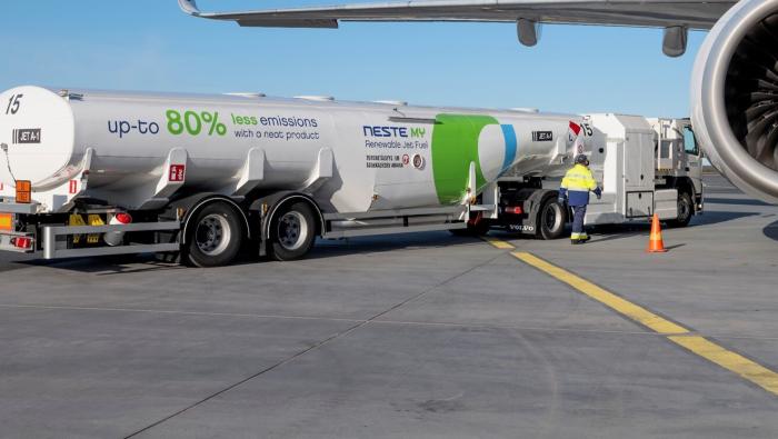 Neste-branded SAF tanker