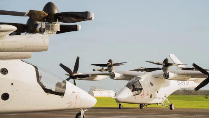 Two Vertical Aerospace VX4 prototype aircraft 