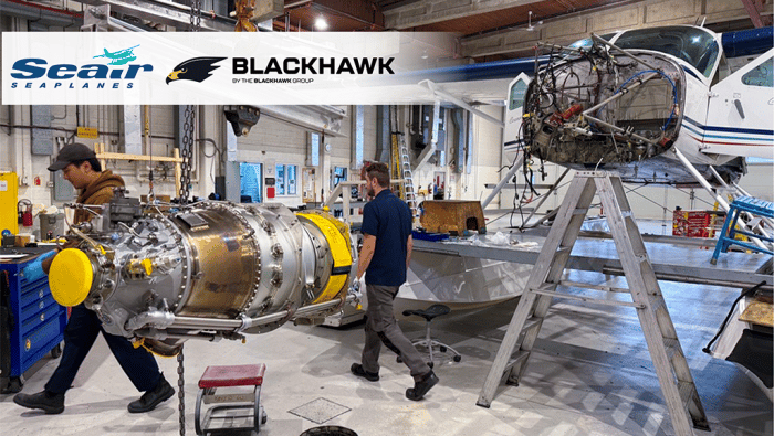 seaair and blackhawk collaborate on engine and propeller upgrades for Caravan seaplanes