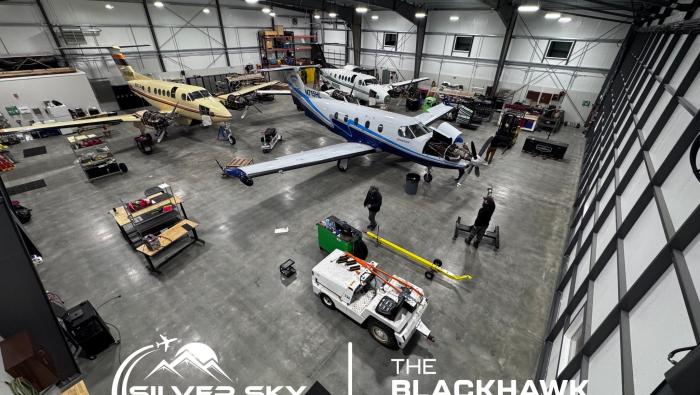 Silver Sky Aviation maintenance hangar 