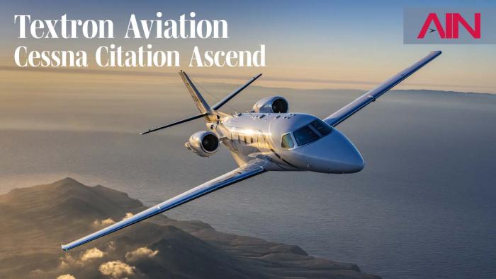 Textron Aviation Cessna Citation Ascend in flight