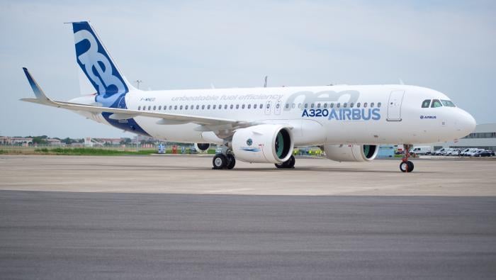 A320neo with Pratt & Whitney engines 