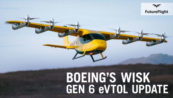 Wisk Gen 6 eVTOL aircraft in test flight