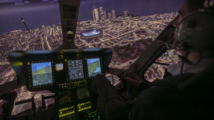 Entrol H145 helicopter flight simulator