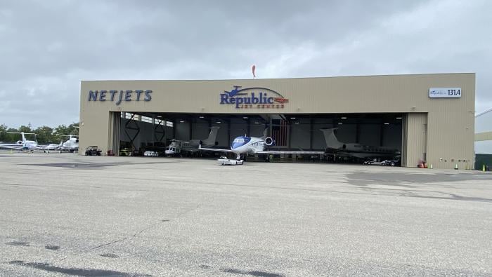 Hangar at former Republic Jet Center