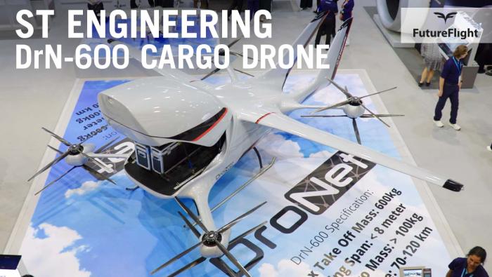 ST Engineering DrN-600 cargo drone at Singapore Airshow 2026