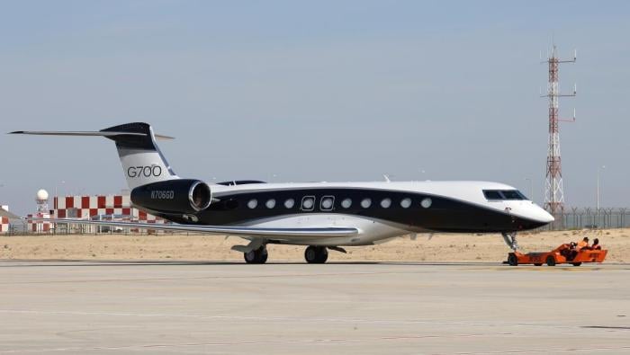 Gulfstream's G700 at Dubai Air show
