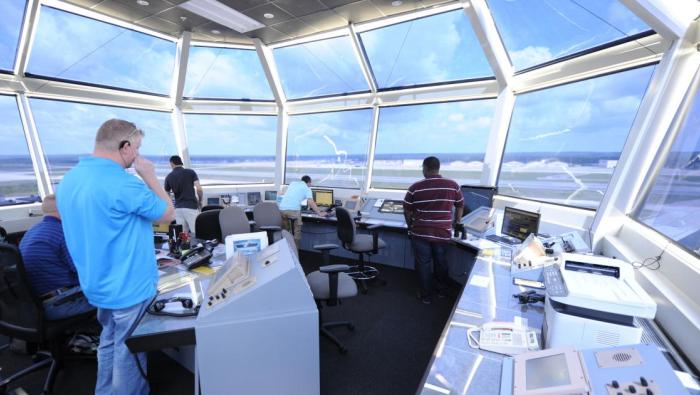 an air traffic control tower