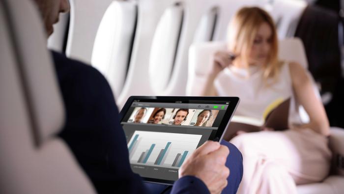 Falcon passengers using tech