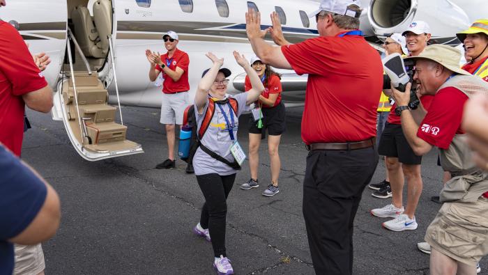 Special Olympics Airlift arrival
