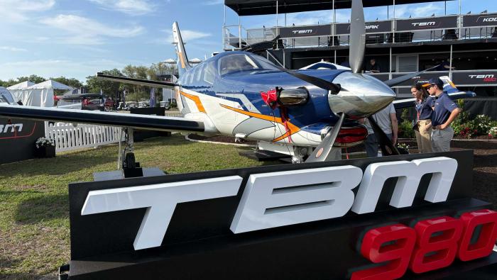Daher TBM 980 makes U.S. debut in Lakeland, Florida