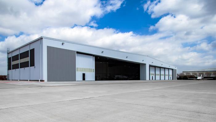 Galaxy Aviation's new hangar at KHOU