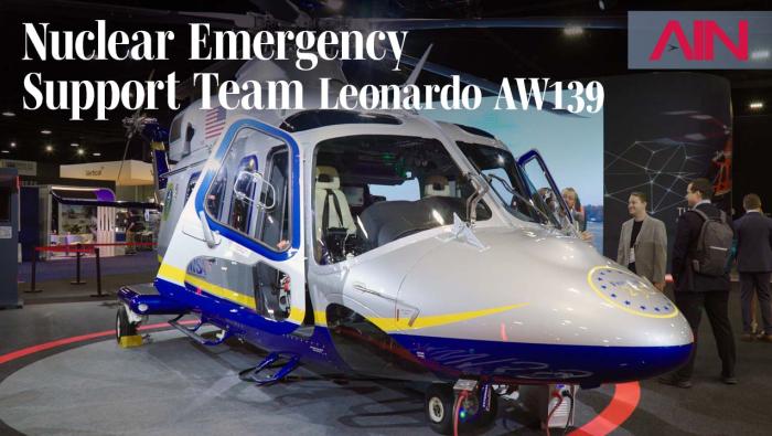 Nuclear Emergency Support Team Leonardo AW139 Helicopter