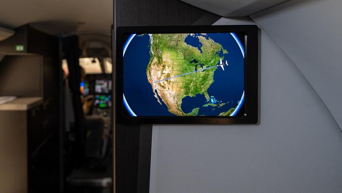 The Send Oasis Moving Map as installed in a Pilatus PC-24