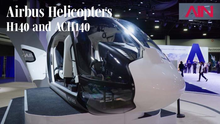 Airbus ACH140 mockup at Verticon 2026