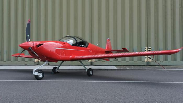 Red Integral S on ground 