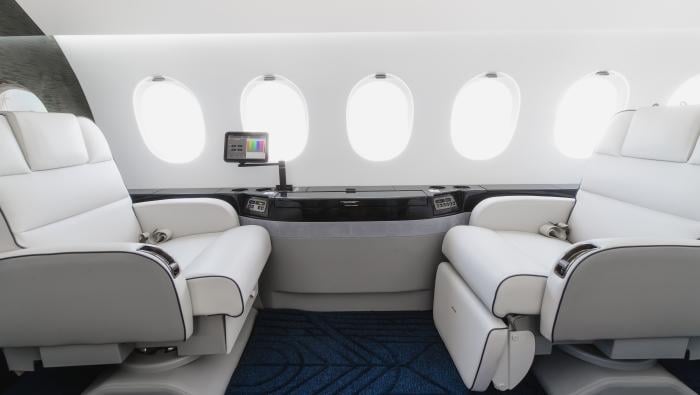 The Fort Lauderdale completions shop delivered a Falcon 2000EX EASy with new interior, cabin management system, and upgraded entertainment.