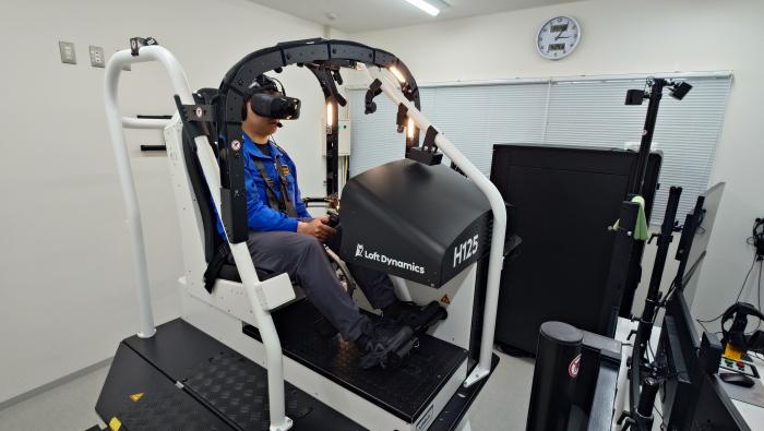 Loft Dynamics level-7 virtual reality simulator