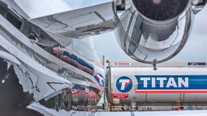 Titan Aviation Fuels truck