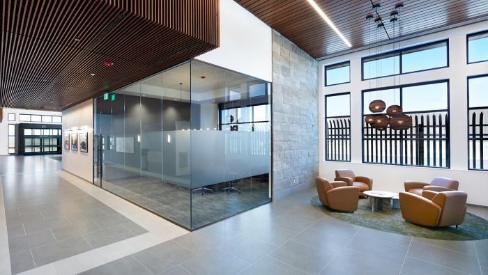 Lobby of Atlantic Aviation's new FBO at KAPC