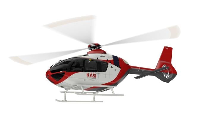 Kasi Healthcare Airbus H135 helicopter 
