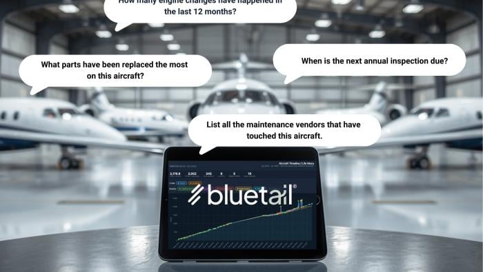 Bluetail aircraft records management system