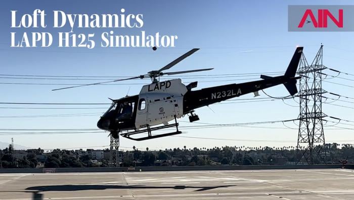LAPD H125 Loft Dynamics Simulator